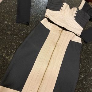 2 piece bandage dress